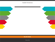 Tablet Screenshot of leader-invest.eu